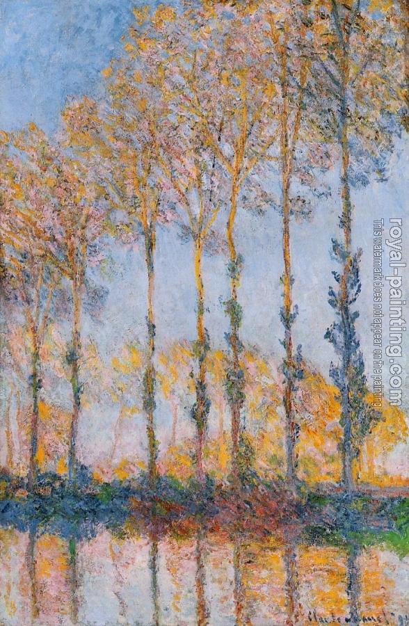 Claude Oscar Monet : Poplars, White and Yellow Effect